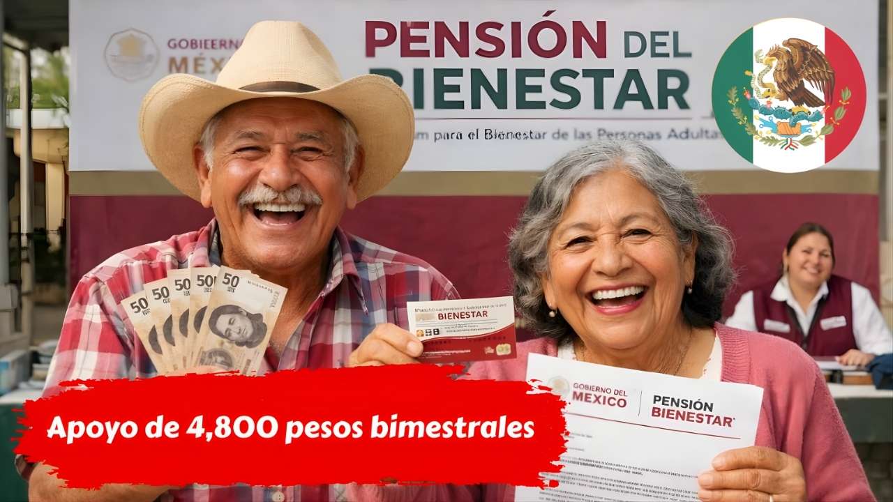Apoyo de 4,800 pesos bimestrales: jubilados de 65+, inscripción en módulos y cobro en abril